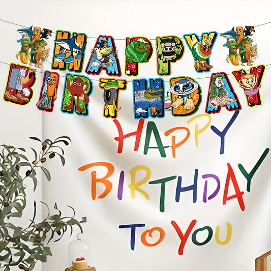 Lot de 15 Bannières Anniversaire - Fête - Italian Brain Rot - Roblox