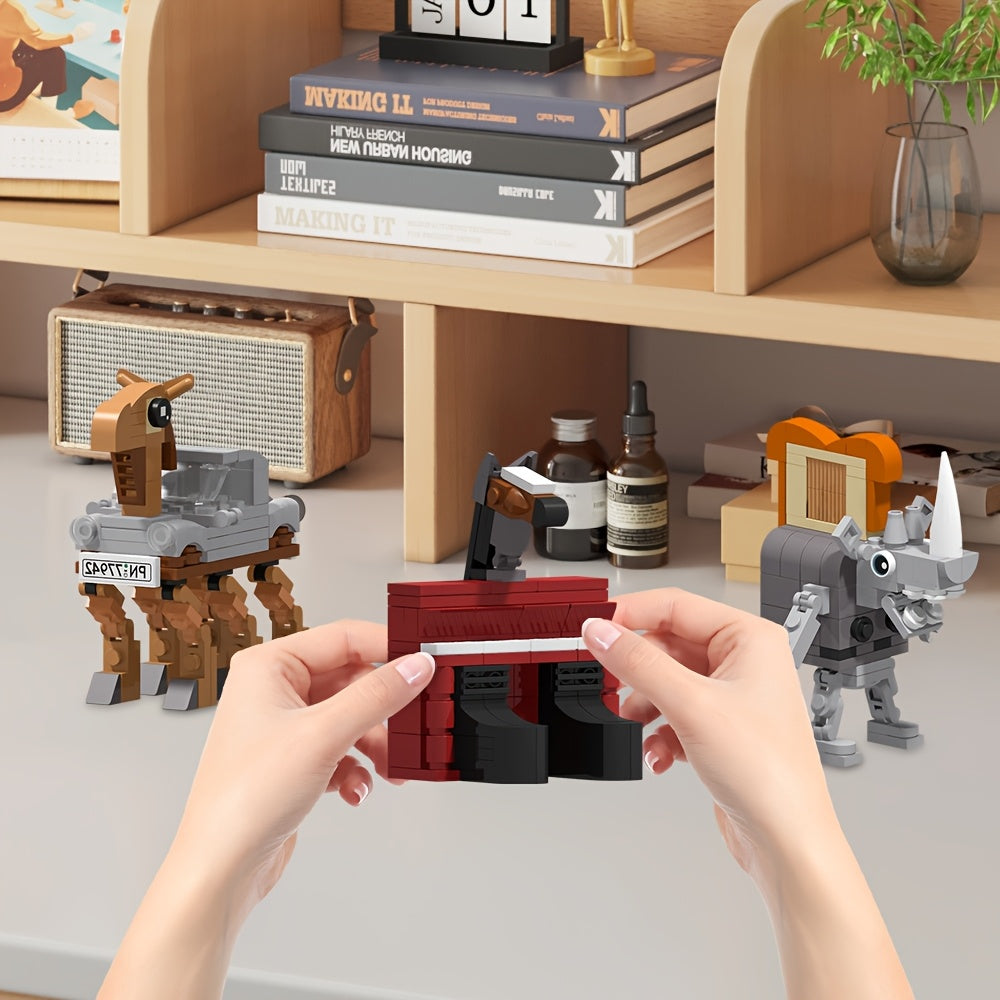 Set 605 Blocs à Construire Brainrot – Animaux Machines & Personnages Abstraits Sahur