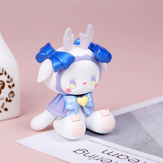 Figurines de la forêt secrète, Anime Emma, boîte aléatoire aveugle, jouets, figurine d'action Kawaii, modèle de bureau, boîte mystère, cadeau, Collection de poupées