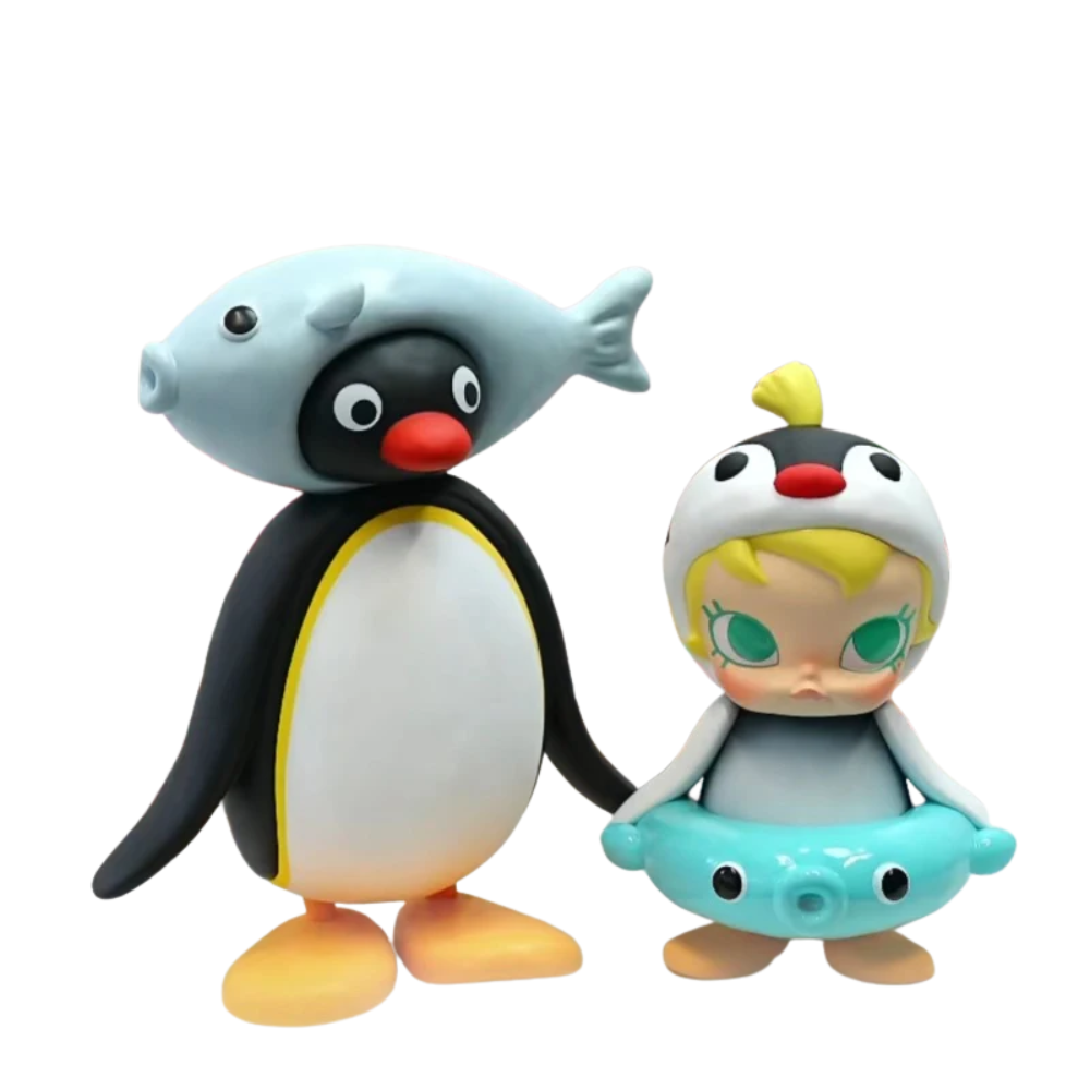 POP MART Baby Molly x Pingu – Fish Fun Figurine Édition Limitée 2024