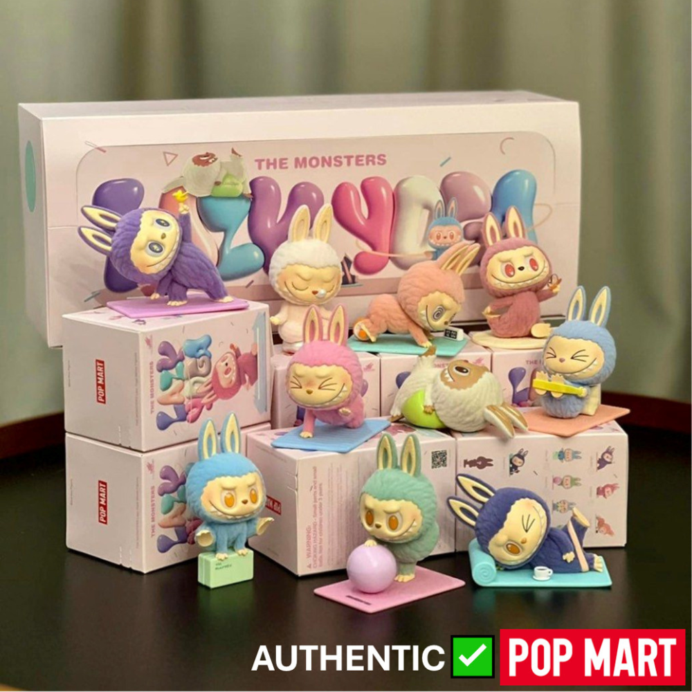 POP MART Labubu Lazy Yoga Figurine Blind Box Zen & Kawaii
