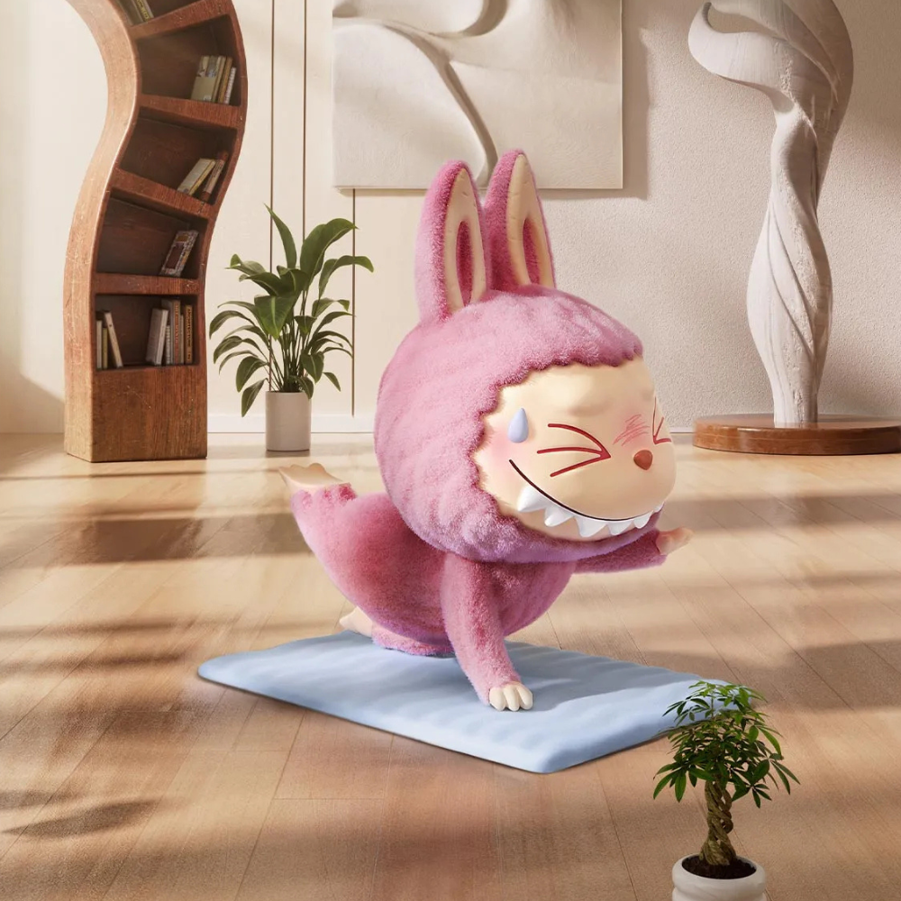 POP MART Labubu Lazy Yoga Figurine Blind Box Zen & Kawaii