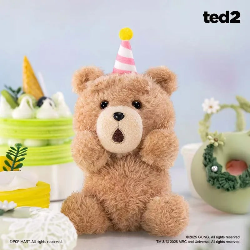 MINISO Peluche Surprise Ted2 Teddy Bear avec Boîte Mystère Mobile