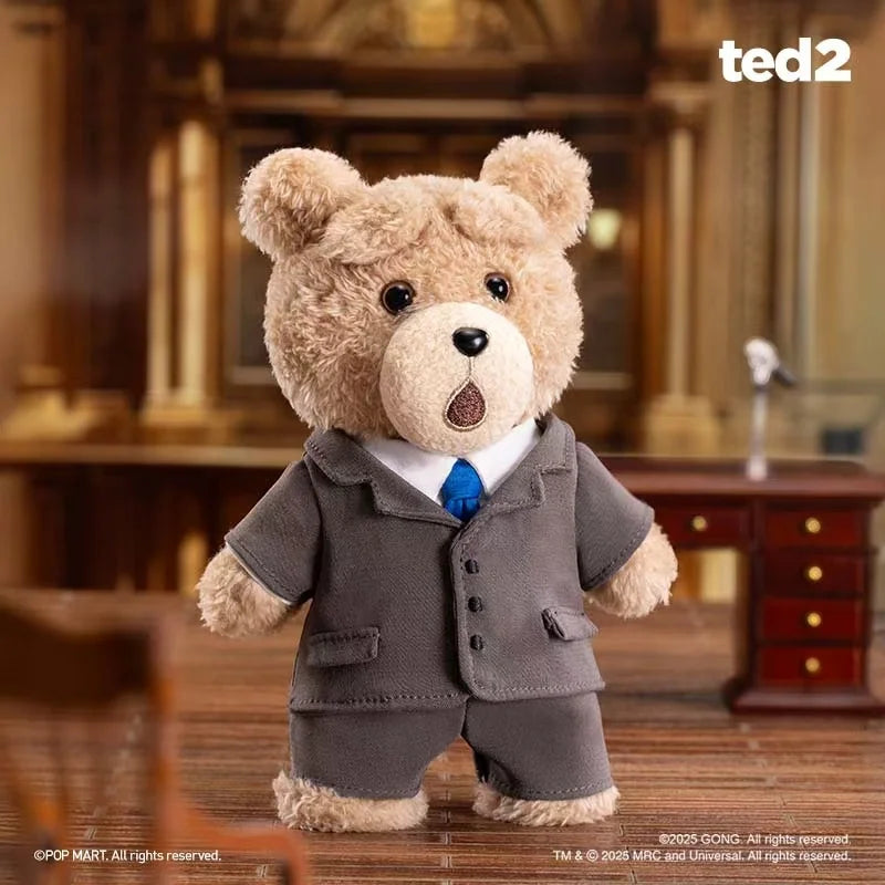 MINISO Peluche Surprise Ted2 Teddy Bear avec Boîte Mystère Mobile