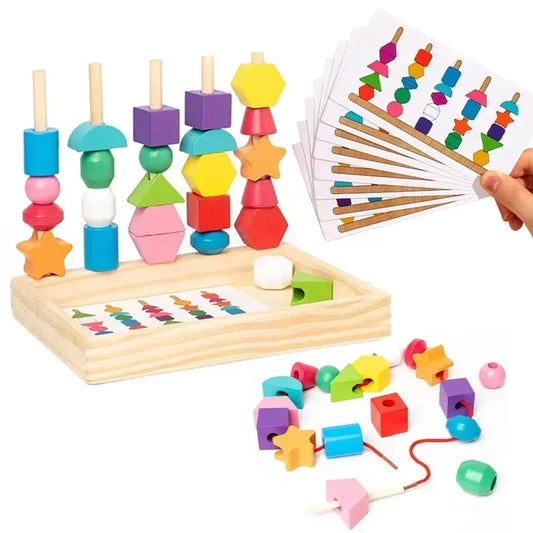Jeu Montessori Bois – Puzzle Couleurs et Formes Bébé