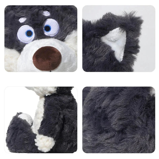 Grey and White Wolf Plush Toy 40 cm