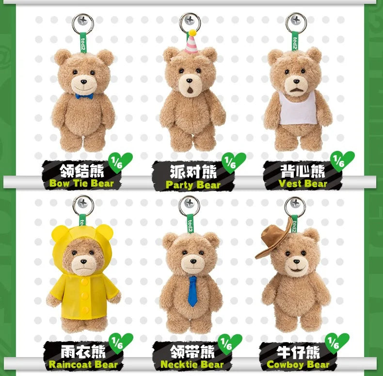 MINISO Peluche Surprise Ted2 Teddy Bear avec Boîte Mystère Mobile