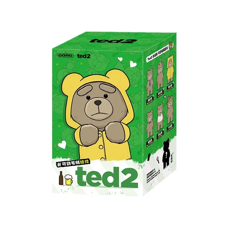MINISO Peluche Surprise Ted2 Teddy Bear avec Boîte Mystère Mobile