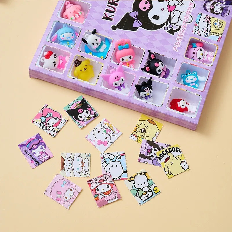Coffret Sanrio Surprise 40pcs – Figurines Hello Kitty, Kuromi, Melody