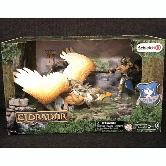 Schleich Figurine Aigle Guerrier Eldrador Style PVC Rigide Édition Collector Exclusive by Mon Labubu
