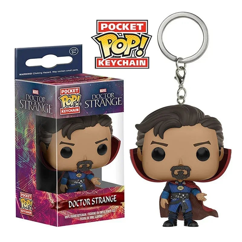 FUNKO Captain America Inro Man Deadpool Spider Man Thanos Thor porte-clés jouets poupée en vinyle figurines de jouets à collectionner meilleur cadeau pour enfant