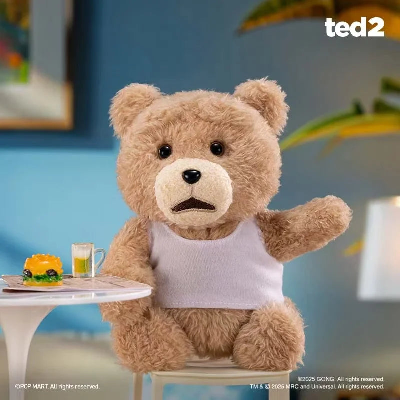 MINISO Peluche Surprise Ted2 Teddy Bear avec Boîte Mystère Mobile
