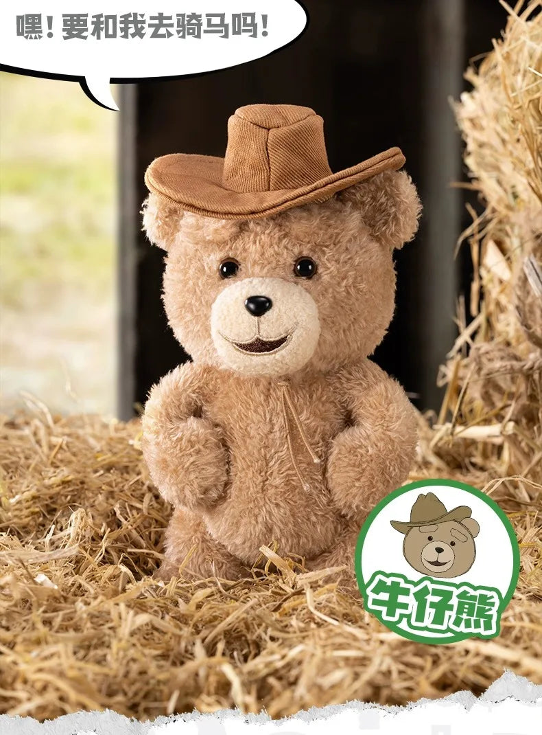 MINISO Peluche Surprise Ted2 Teddy Bear avec Boîte Mystère Mobile