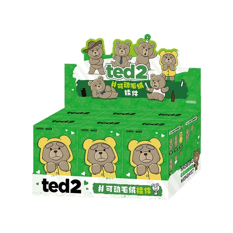 MINISO Peluche Surprise Ted2 Teddy Bear avec Boîte Mystère Mobile