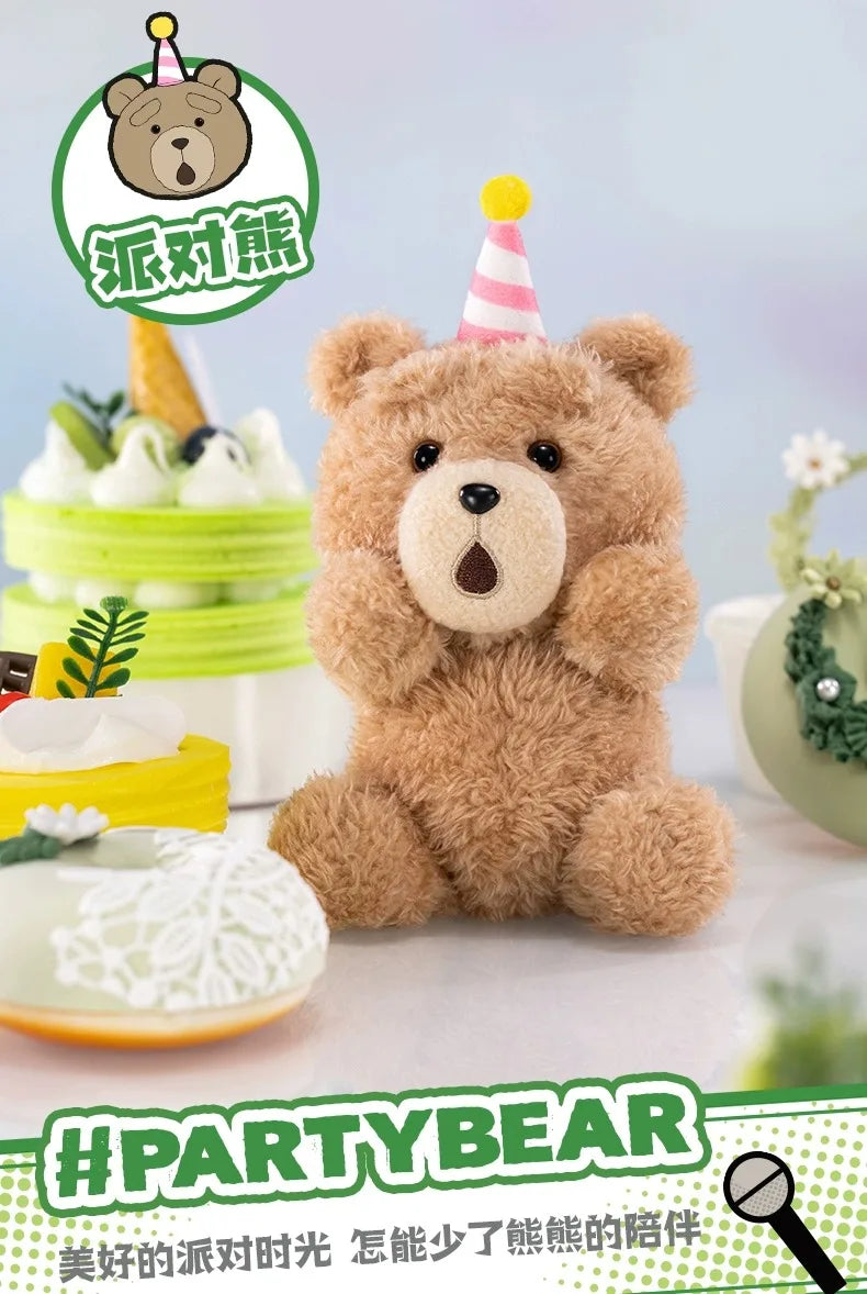 MINISO Peluche Surprise Ted2 Teddy Bear avec Boîte Mystère Mobile