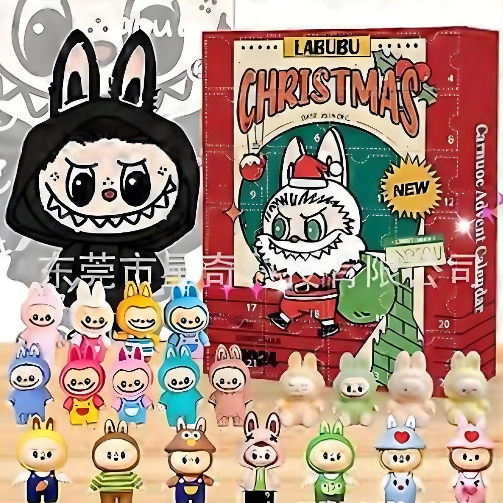 Calendrier de l'Avent Labubu - Figurines Kawaii 2025 - 24 surprises