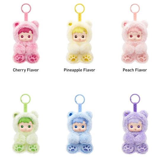 POP MART HACIPUPU Gummy Bear Peluche Porte-clé Blind Box 13 cm