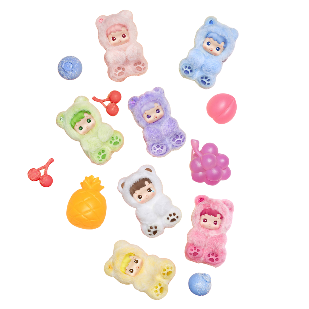 Porte-clés HACIPUPU Gummy Bear – Peluche Pop Mart 13 cm