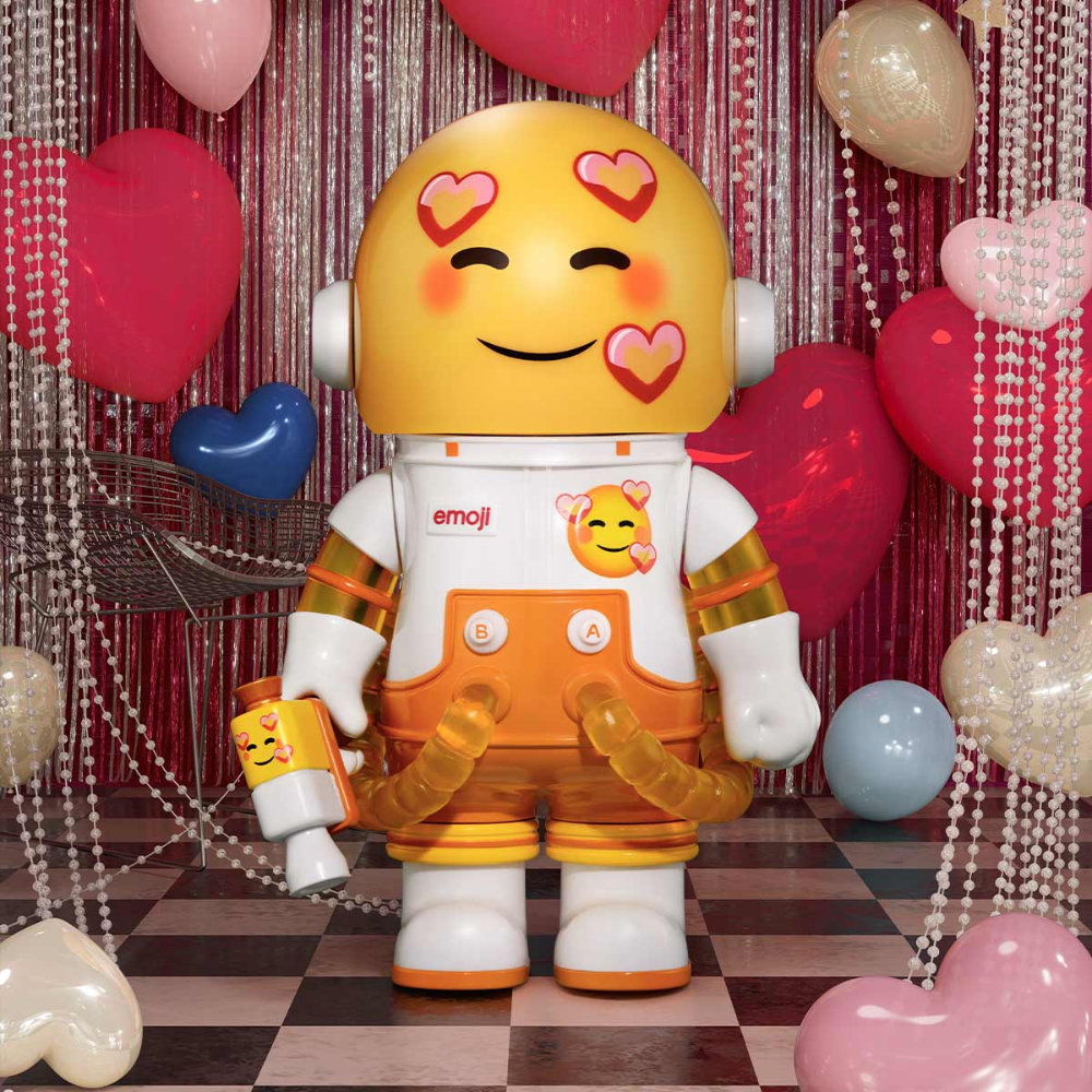 MEGA SPACE MOLLY 100% × emoji™ – Blind Box POP MART Figure