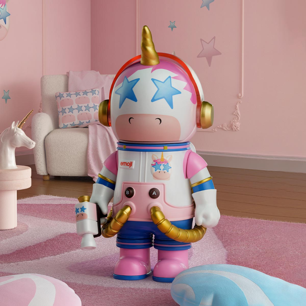 MEGA SPACE MOLLY 100% × emoji™ – Blind Box POP MART Figure