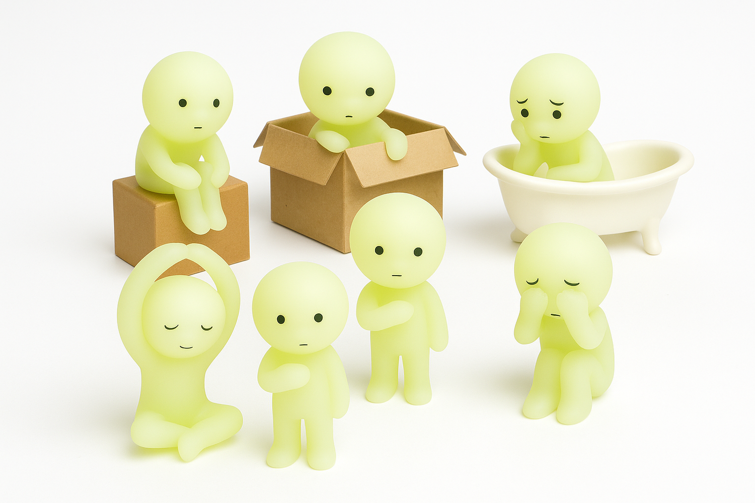 Smiski – Figurines Glow in the Dark à Collectionner