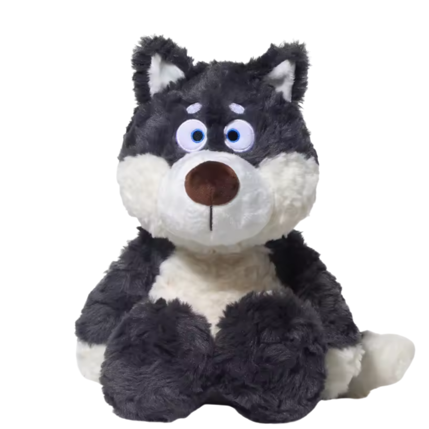 Peluche Loup Gris 40 cm