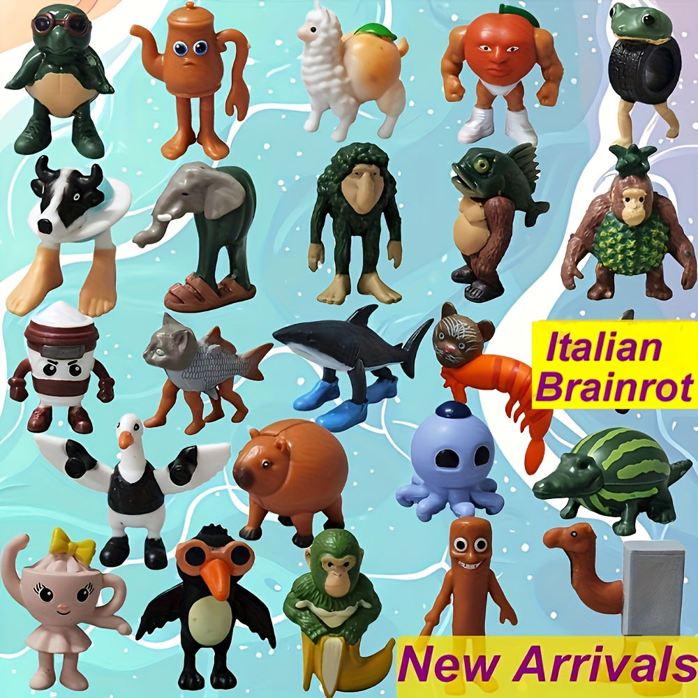 Set 24 Figurines Animaux Brainrot – Collection Tung Sahur