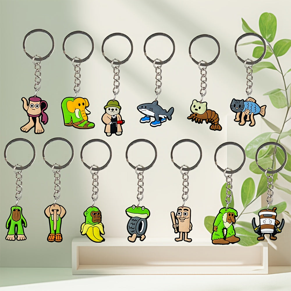 Italian Brainrot Keychain Set – 13 or 26 Sahur &amp; Tralalero Figurines