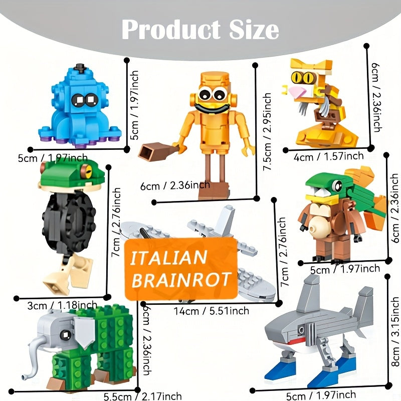 Tung Sahur Stick Tralalero – Jeu de Construction – 1000 Pièces