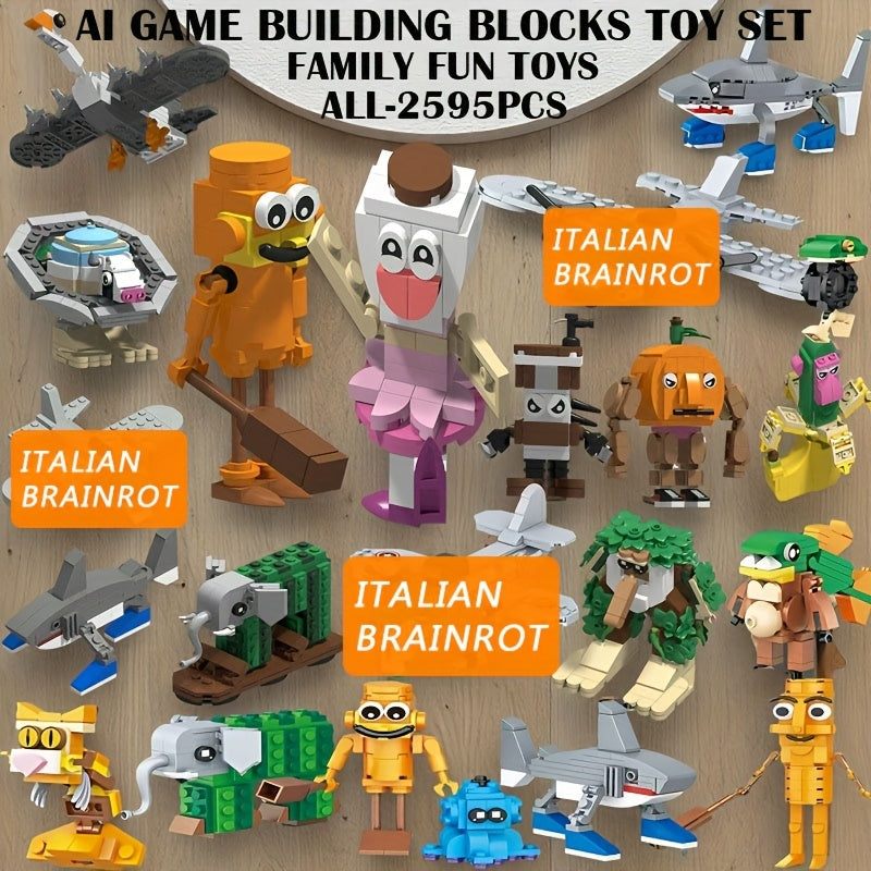 Tung Sahur Stick Tralalero – Jeu de Construction – 1000 Pièces