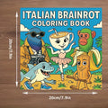 Italian Brainrot Coloring Book – 22 Character Memes &amp; Creative Challenges