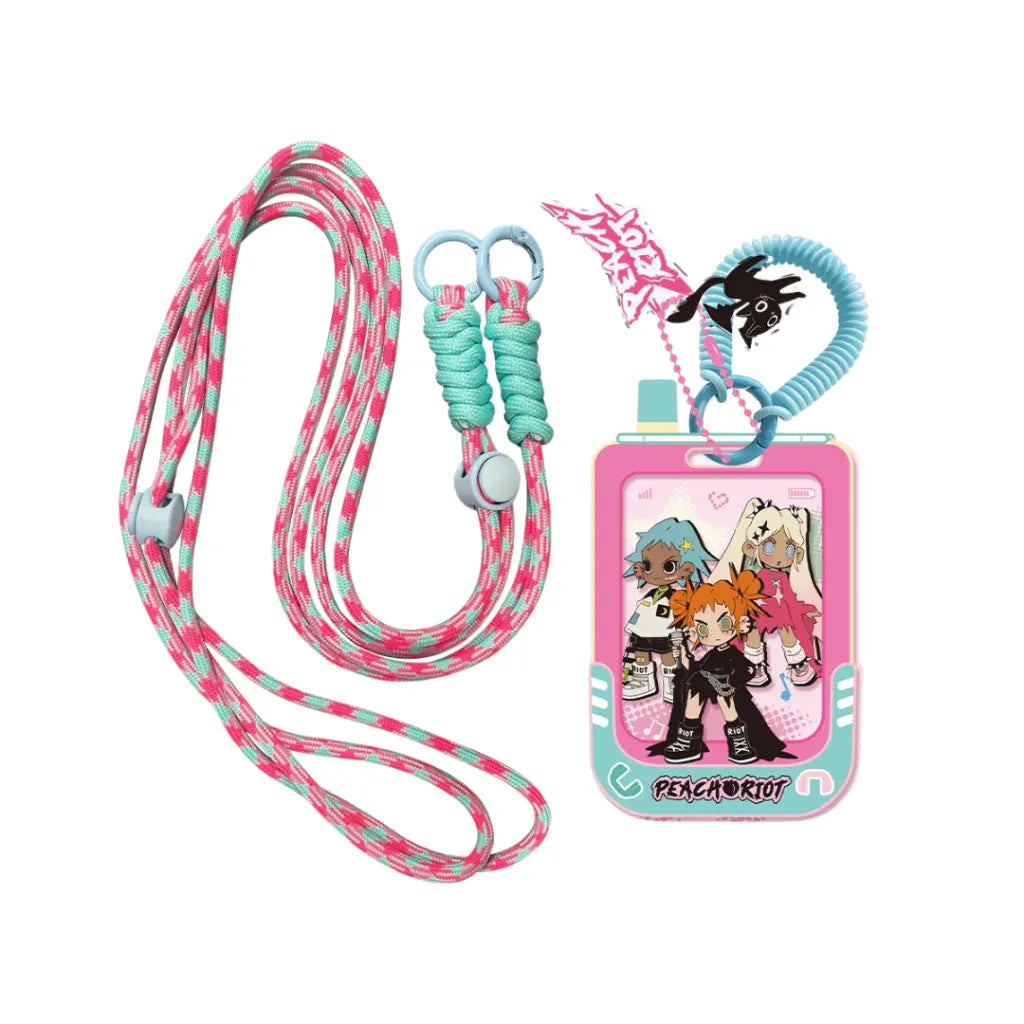 Pop Mart Porte Carte Lil Peach Riot Loading Edition Exclusive Kawaii Accessoire Luxe by POP MART INTERNATIONAL GROUP LIMITED
