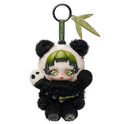POP MART Skullpanda Lazy Panda — Porte-clé Peluche