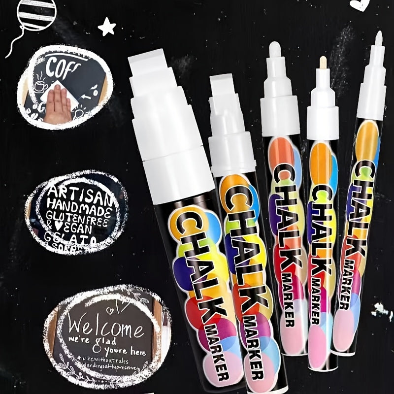 Marqueurs Blancs Effaçables Lot De 5 Premium Collection Vitres Élégance Exclusif