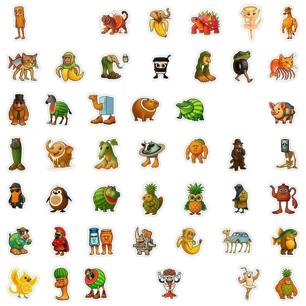 50 Stickers Italian Brainrot – Humour & Phrases Cultes