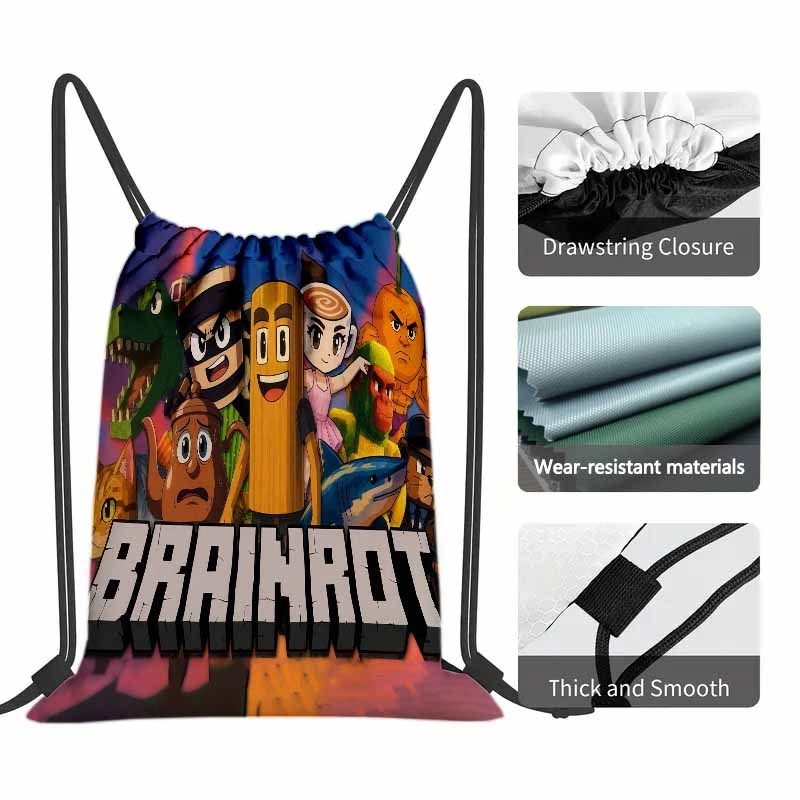 Sac à Dos Italian Brainrot – Design Cartoon Original, Léger & Résistant
