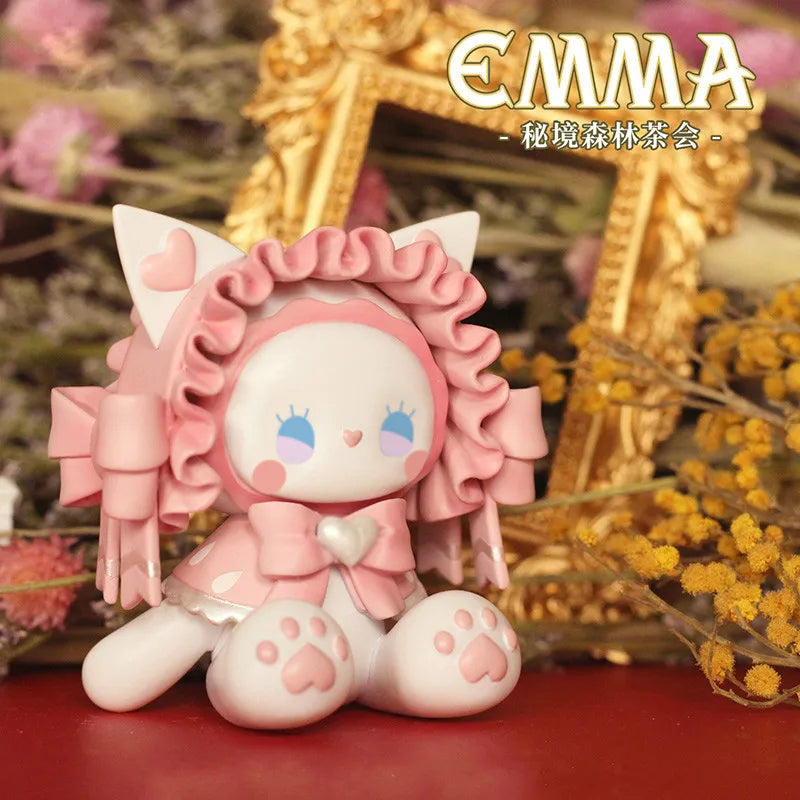 Figurines de la forêt secrète, Anime Emma, boîte aléatoire aveugle, jouets, figurine d'action Kawaii, modèle de bureau, boîte mystère, cadeau, Collection de poupées