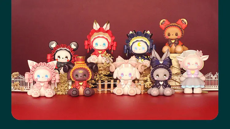 Figurines de la forêt secrète, Anime Emma, boîte aléatoire aveugle, jouets, figurine d'action Kawaii, modèle de bureau, boîte mystère, cadeau, Collection de poupées