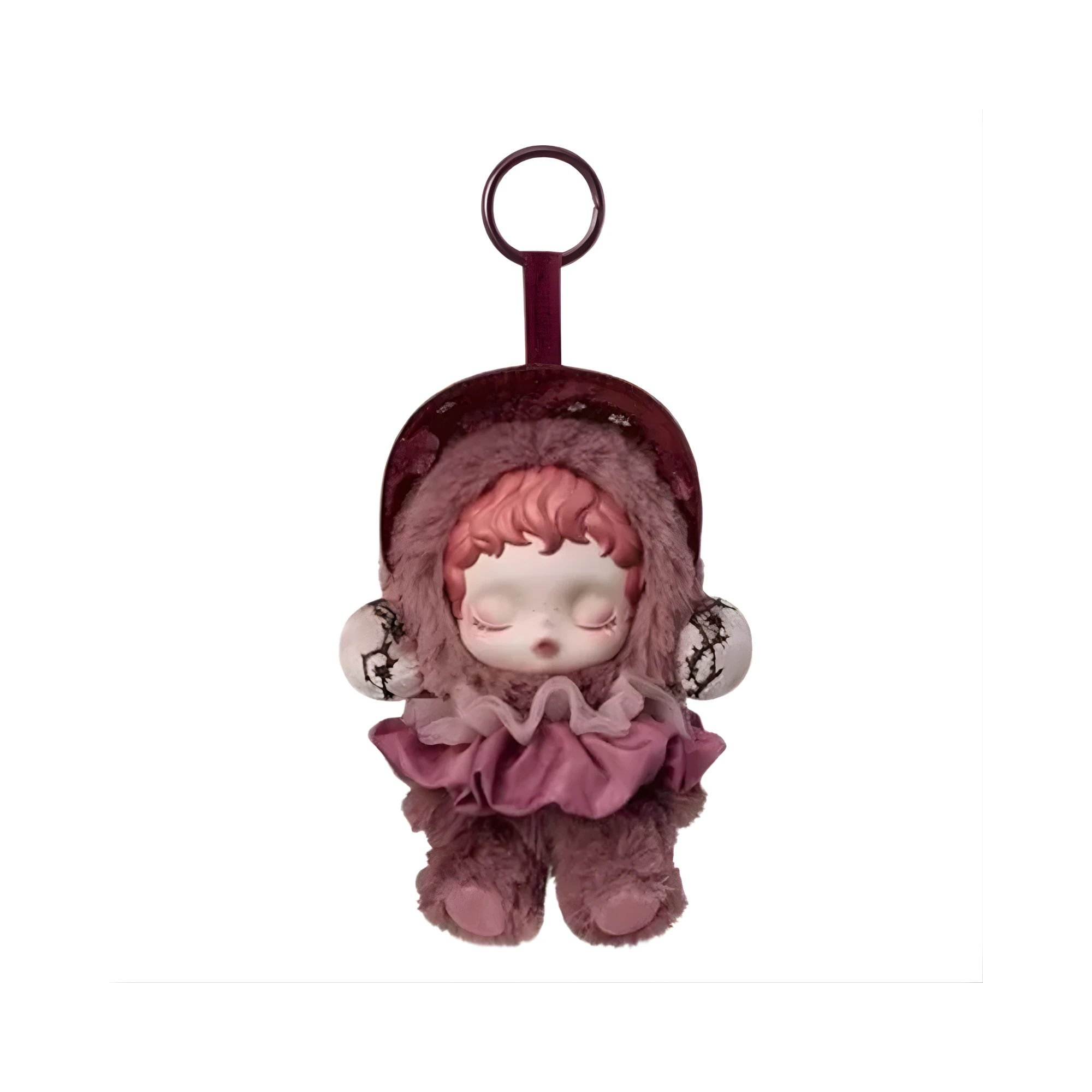 peluches porte clé de couleurs différentes à suspendre licence skullpanda pop mart