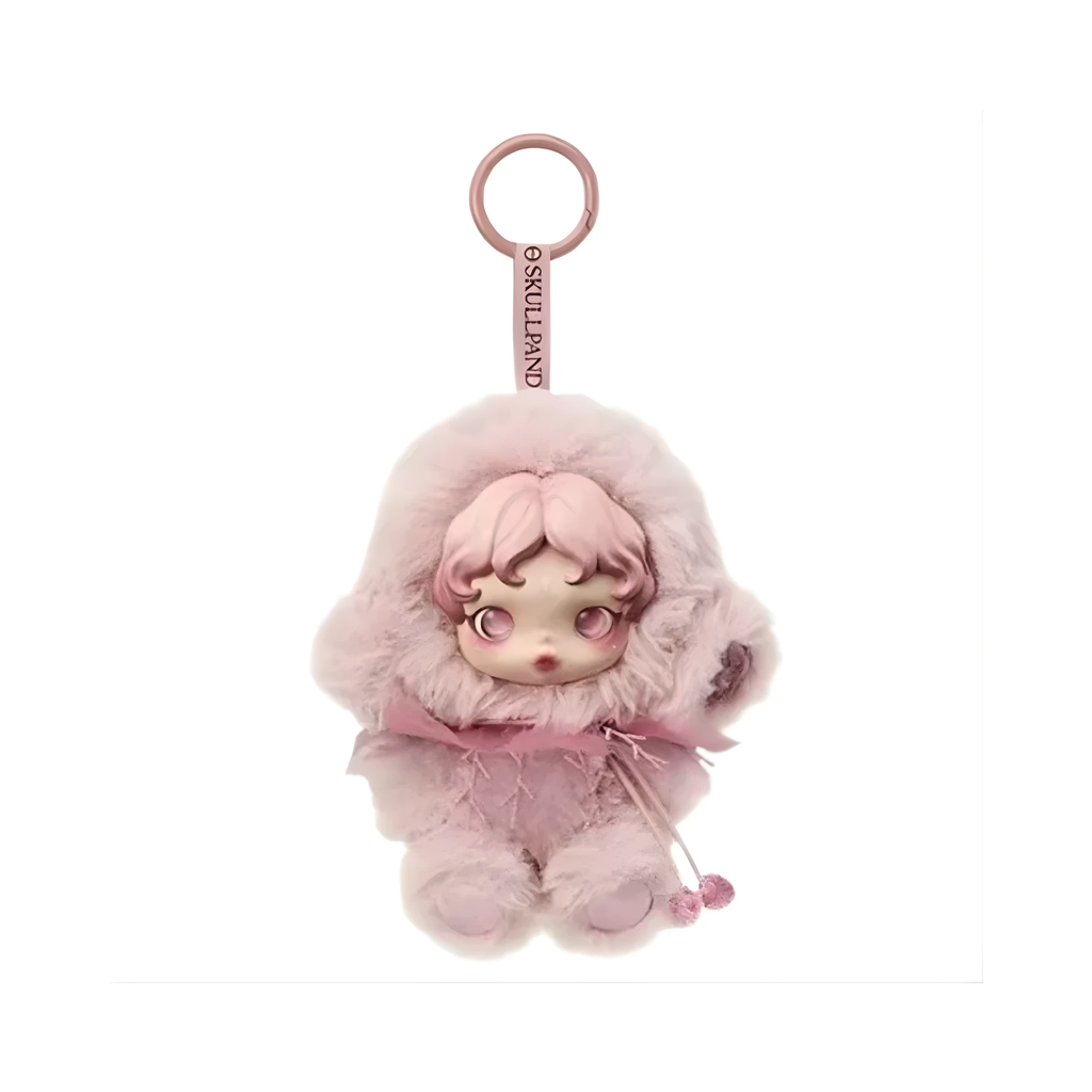 peluches porte clé de couleurs différentes à suspendre licence skullpanda pop mart