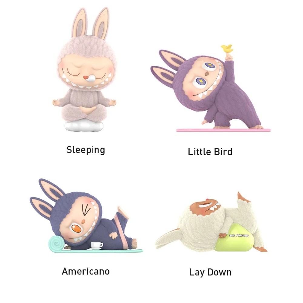 POP MART Figurine Labubu Yoga Zen en Boîte Surprise Collection Lazy Yoga The Monsters Édition Limitée by POP MART INTERNATIONAL GROUP LIMITED