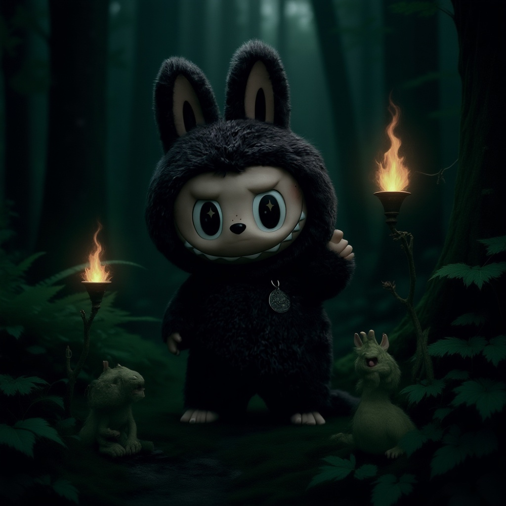 Labubu Zimomo Brun Blanc Mon Labubu