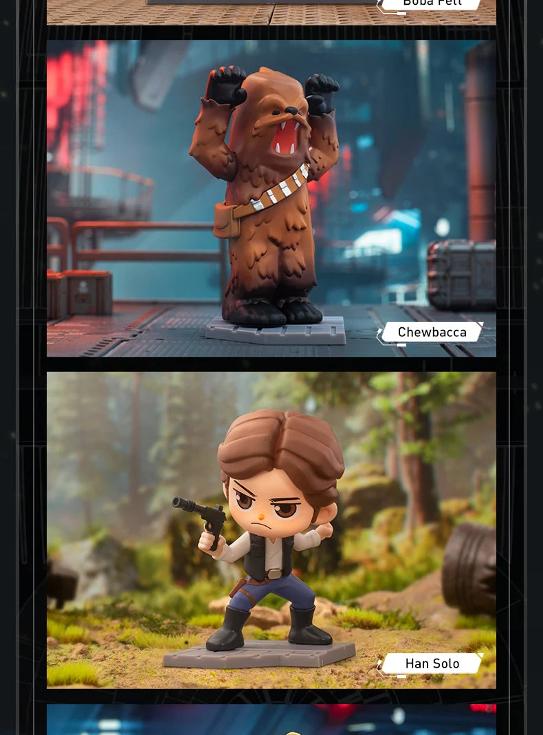 POP MART Star Wars série boîte aveugle devinez sac boîte mystère jouets poupée mignon Anime Figure ornements cadeau