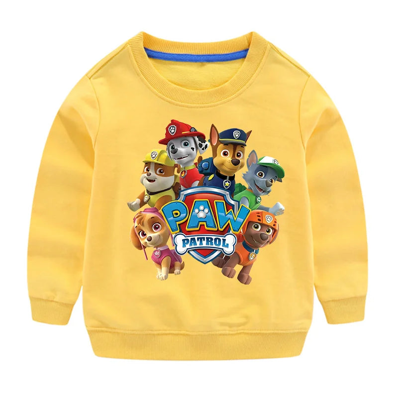 Niedlicher Paw Patrol Hoodie für Sport, Freizeit, mit Paw Patrol-Motiven, Patchwork-Design, Pullover, Herbst, Sportbekleidung, Geburtstagsgeschenk, 2024