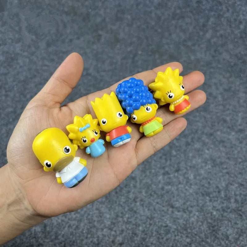 Simpsons Bart, Maggie, Lisa, Marge – Figuren und Dekoration für Geburtstagstorten, PVC-Anime-Figuren, Kinderspielzeug