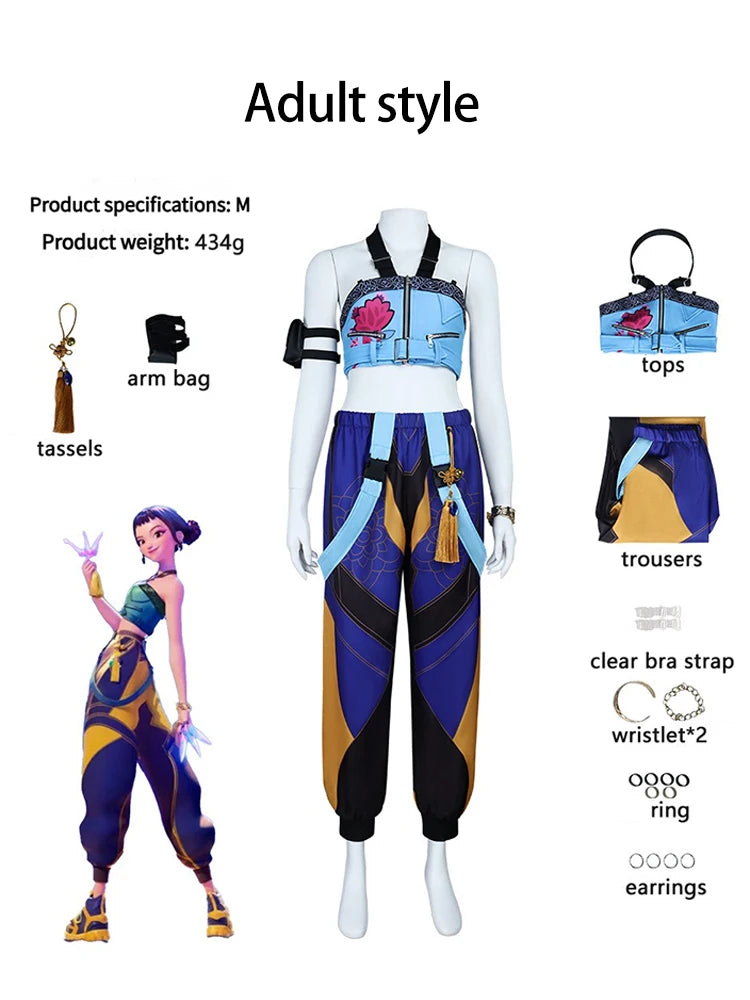 Rumi Cosplay Halloween Costume K-Pop Demon Hunters Zoey Mira Character Major Role Play Costume 3D Prints for Stage Performance