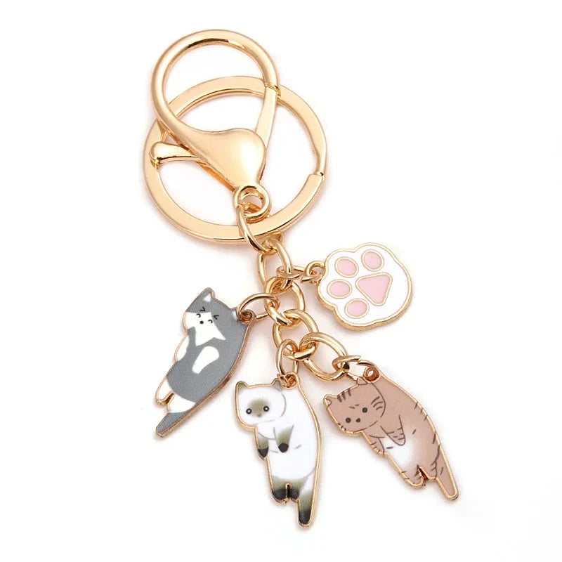 Cartoon animal keychain made of zinc alloy