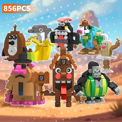 MOC – Italian brain bricks, Tung Tung Sahur figurines, Tralalero Tralala building blocks, toys for boys, birthday gifts