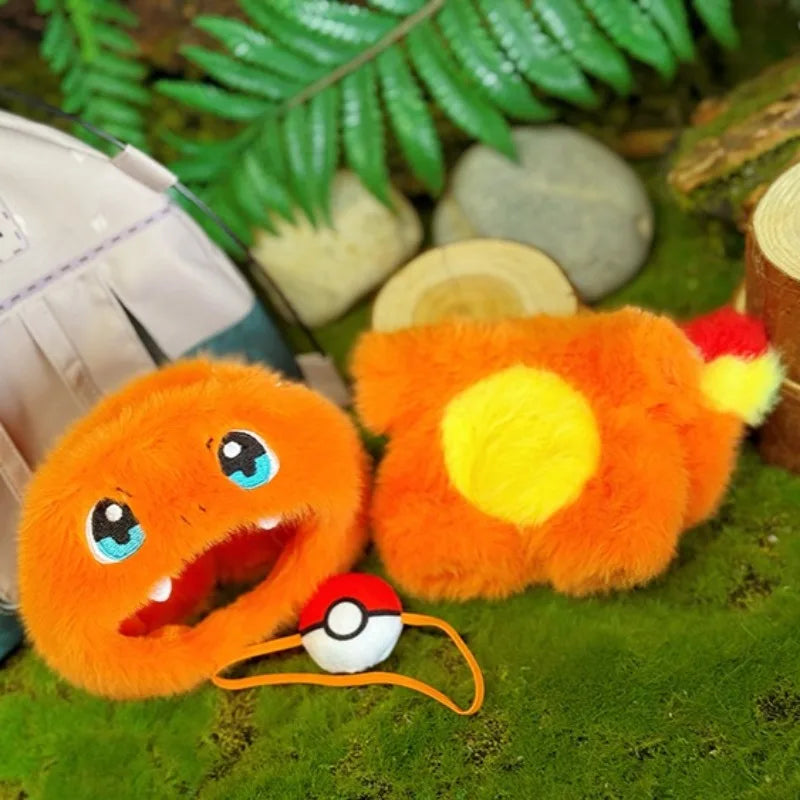 Kawaii Labubu Poupée Peluche Tenue Avec Sac À Dos Psycanard Slowpoke Charmander