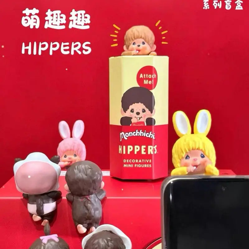 Sonny Angel et Monchhichi Figurine Hippers Kawaii À Ventouse Édition Limitée Collection by Mon Labubu